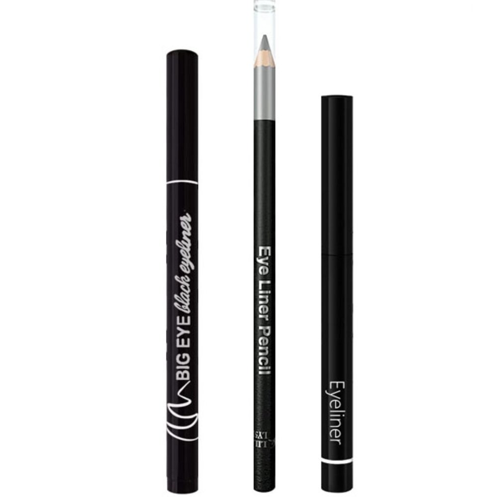NEW! ETEDES 3 Different Black Precision Liquid Eyeliners Waterproof 3-in-1 Ey…
